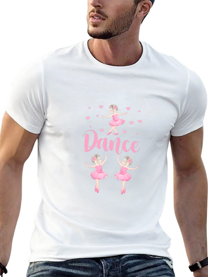 Camiseta Negra con Diseño de Ballet