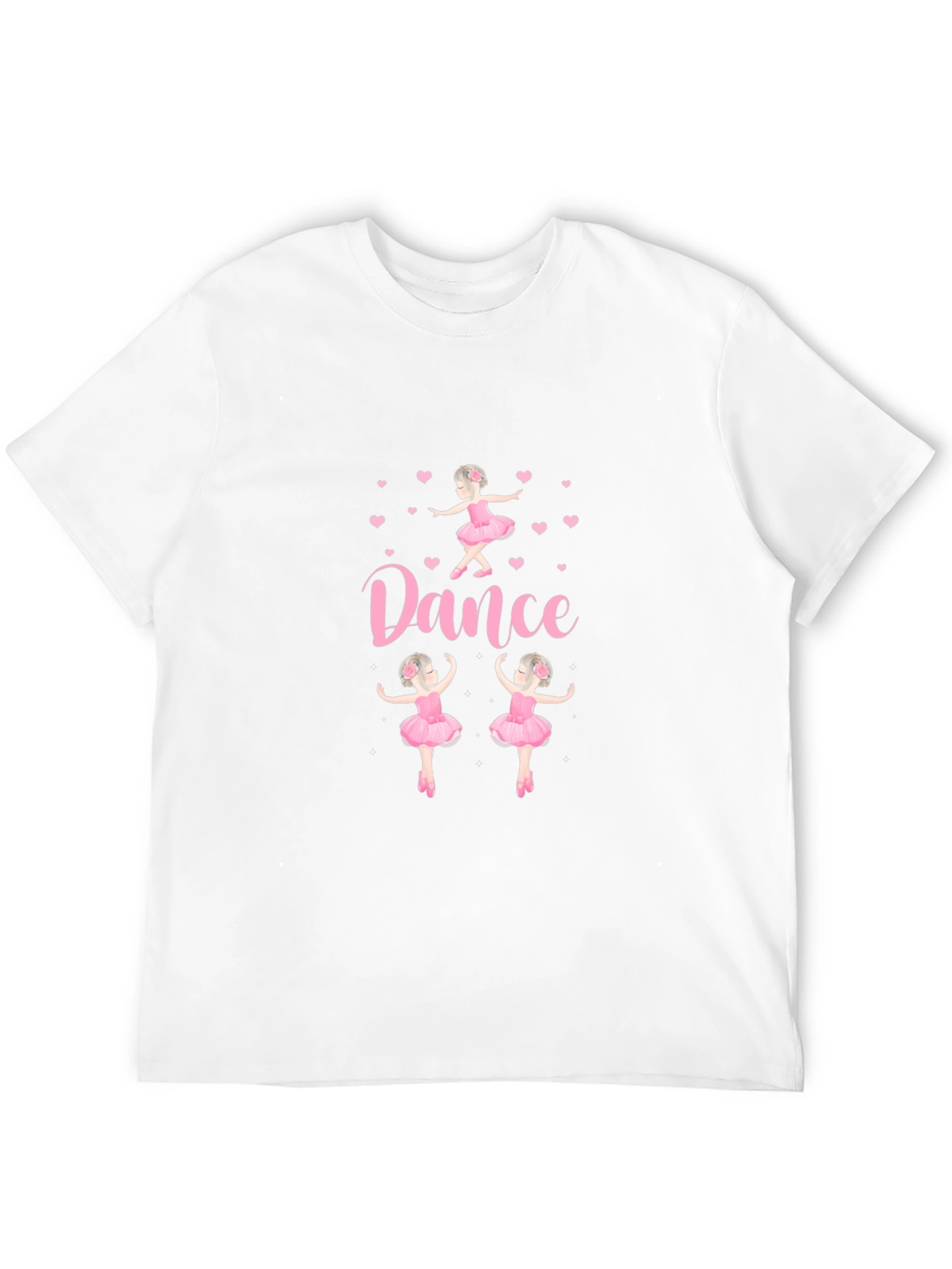 Camiseta Negra con Diseño de Ballet