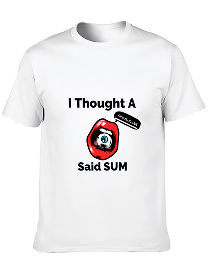 Camiseta Negra con Diseño Ojo en Boca