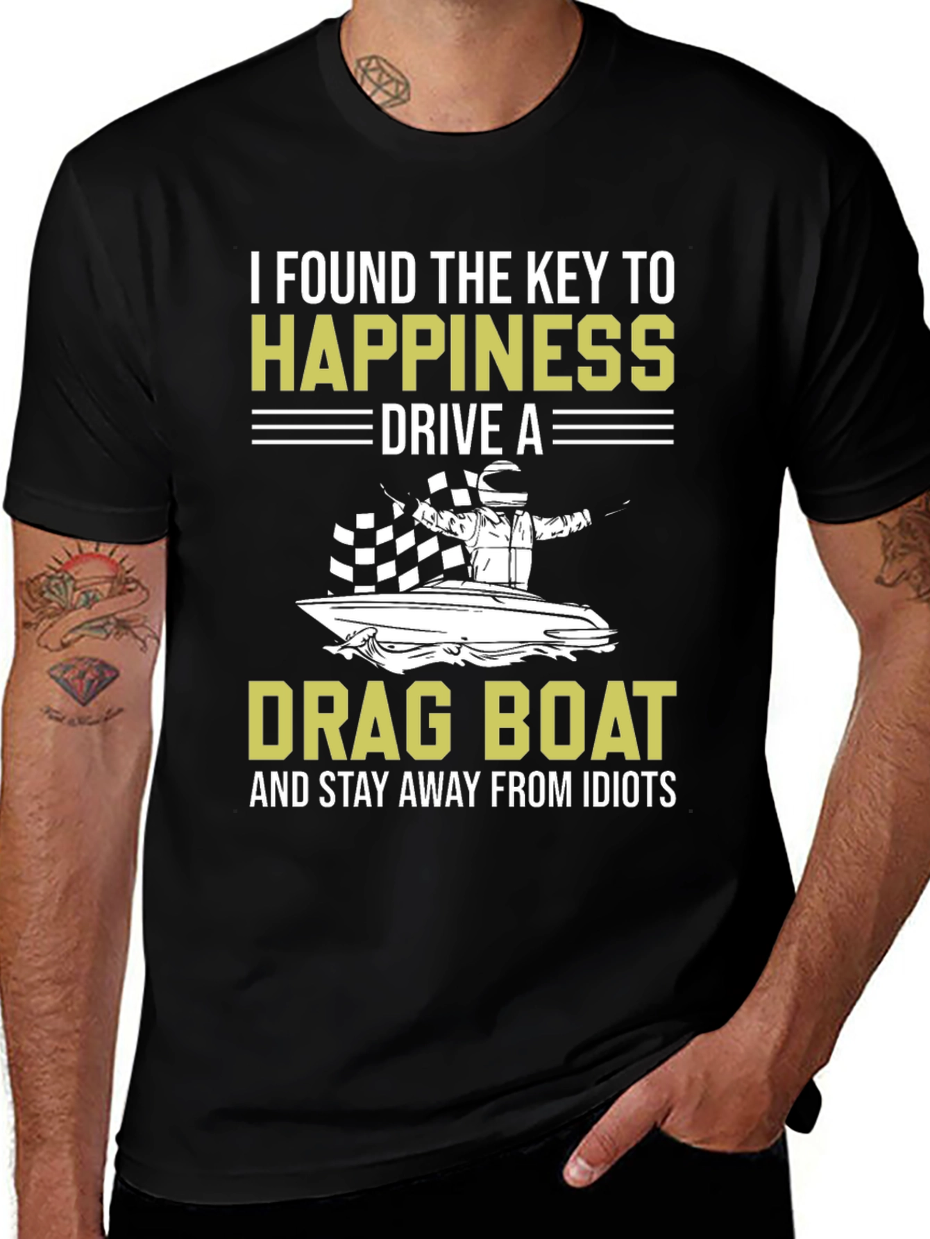 Camiseta Negra Drag Boat