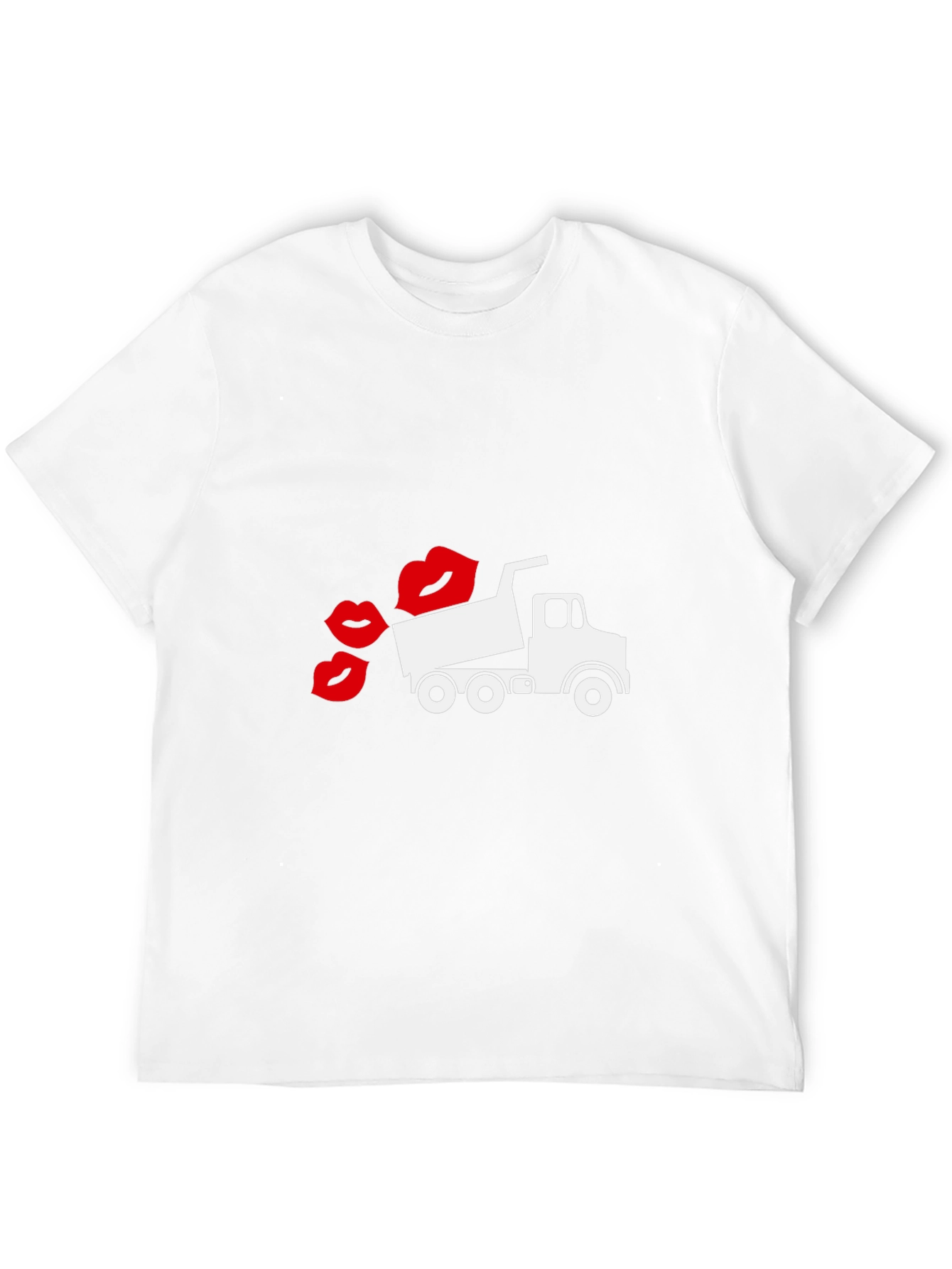 Camiseta Negra Estampado Camión Besos