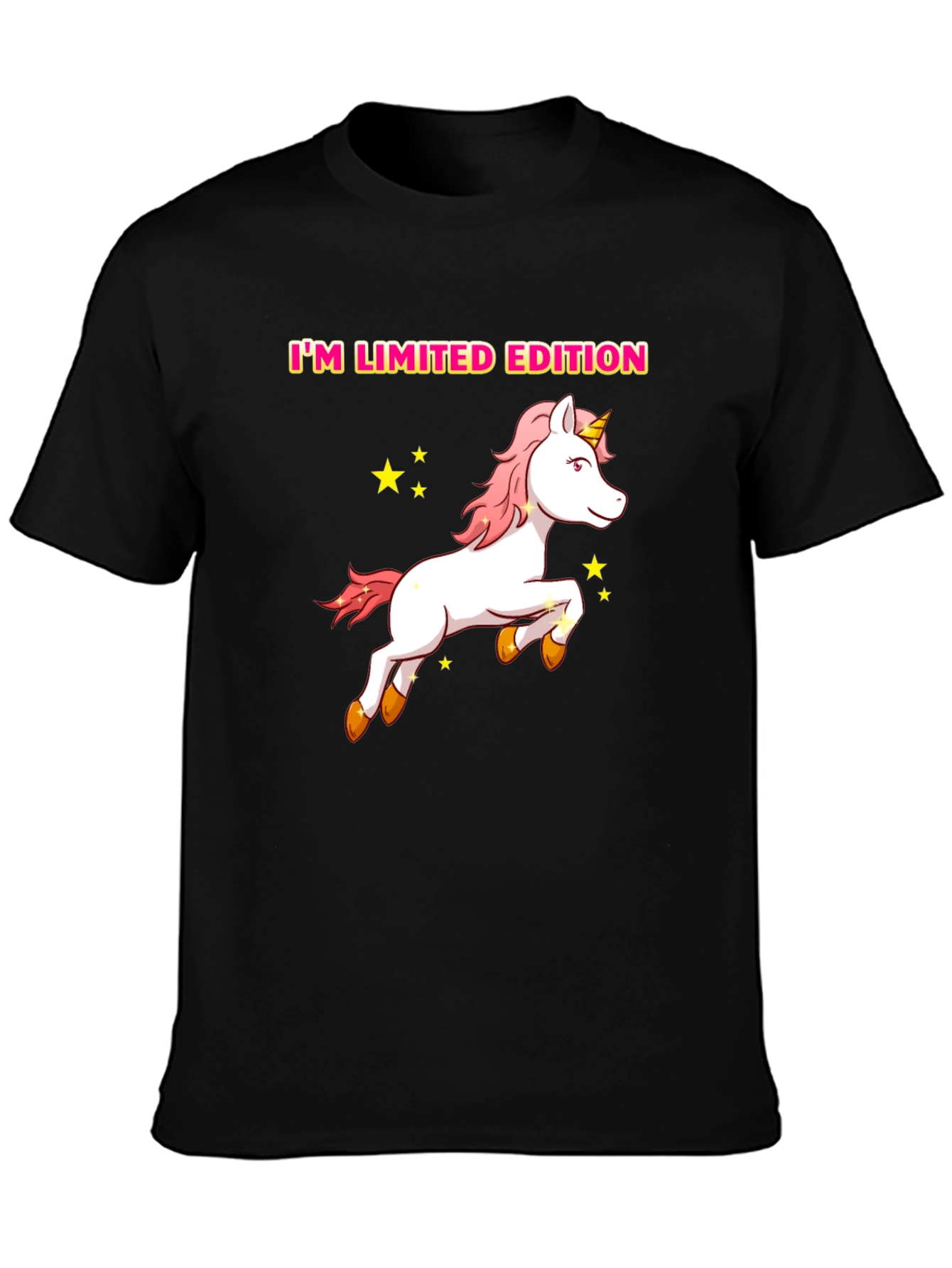 Camiseta Negra Edición Limitada Unicornio