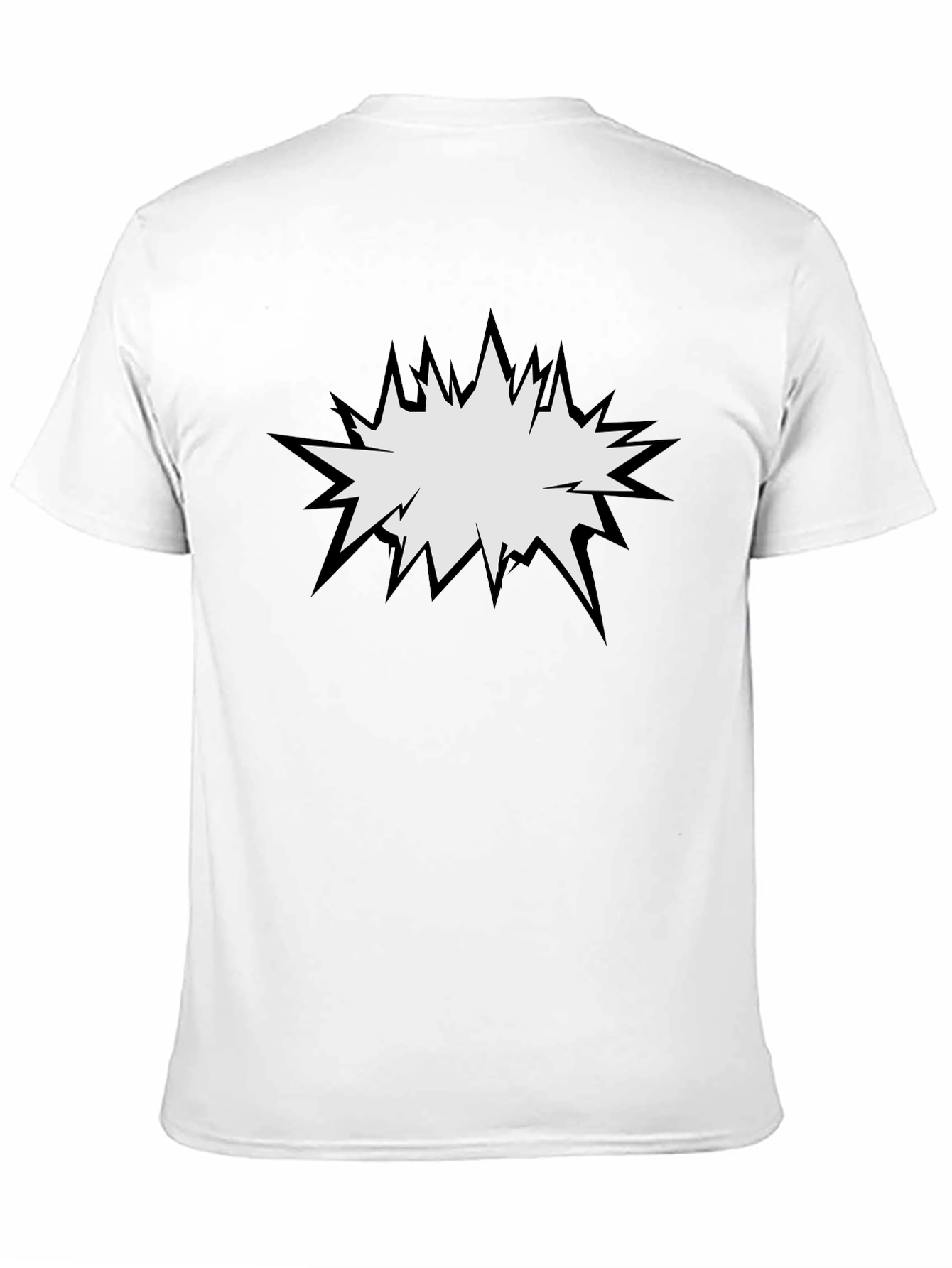 Camiseta Negra con Diseño Explosión