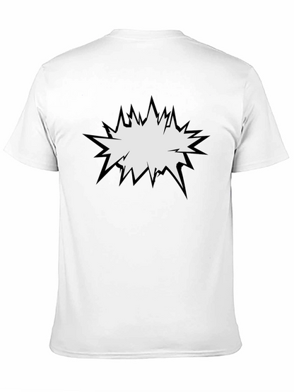 Camiseta Negra con Diseño Explosión