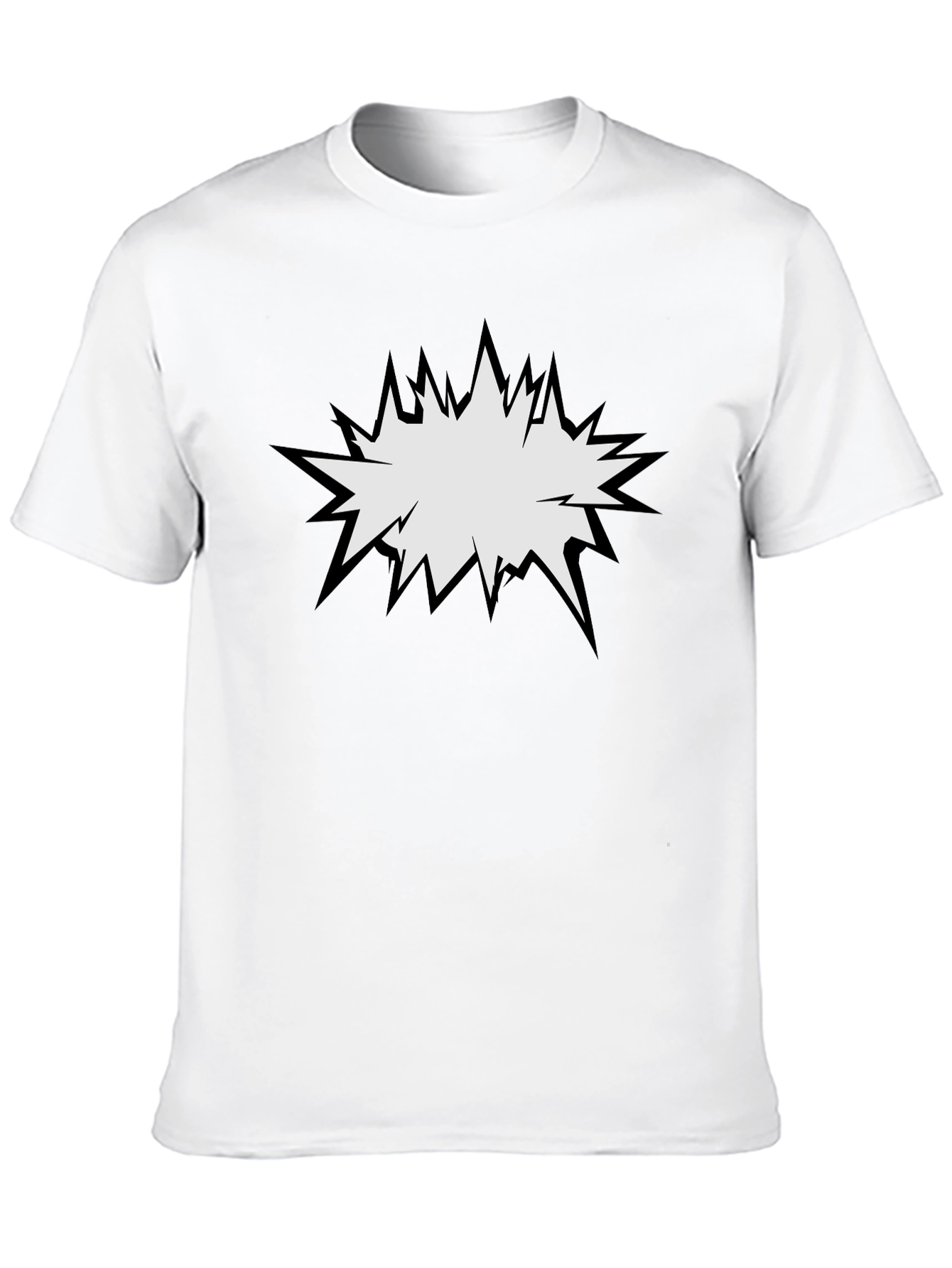 Camiseta Negra con Diseño Explosión