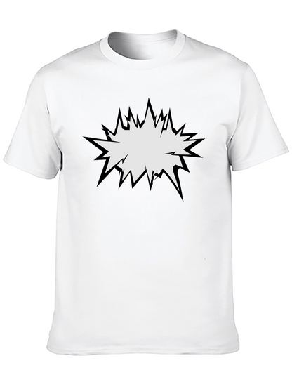 Camiseta Negra con Diseño Explosión