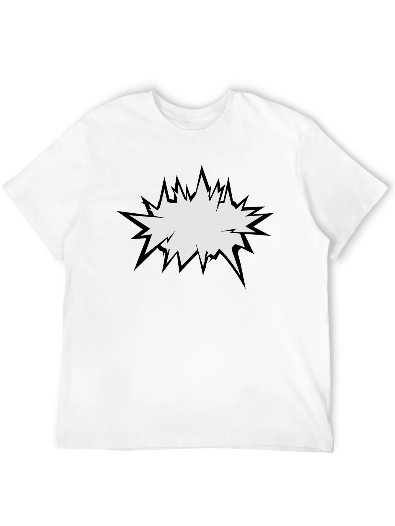 Camiseta Negra con Diseño Explosión