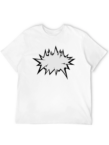 Camiseta Negra con Diseño Explosión