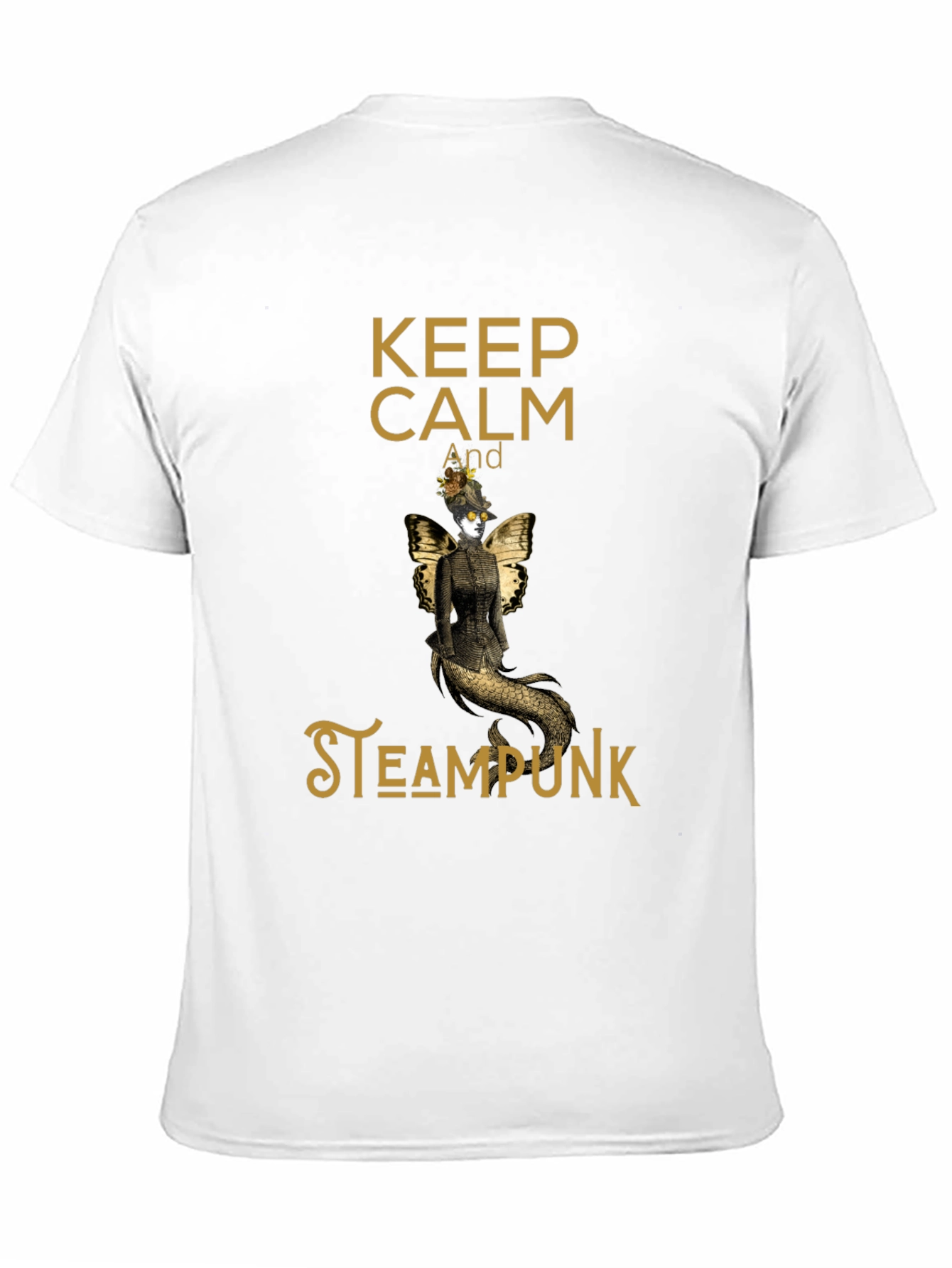 Camiseta Negra Steampunk Keep Calm