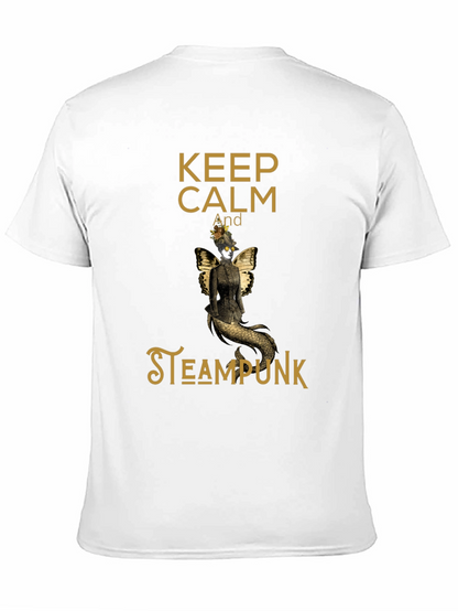 Camiseta Negra Steampunk Keep Calm