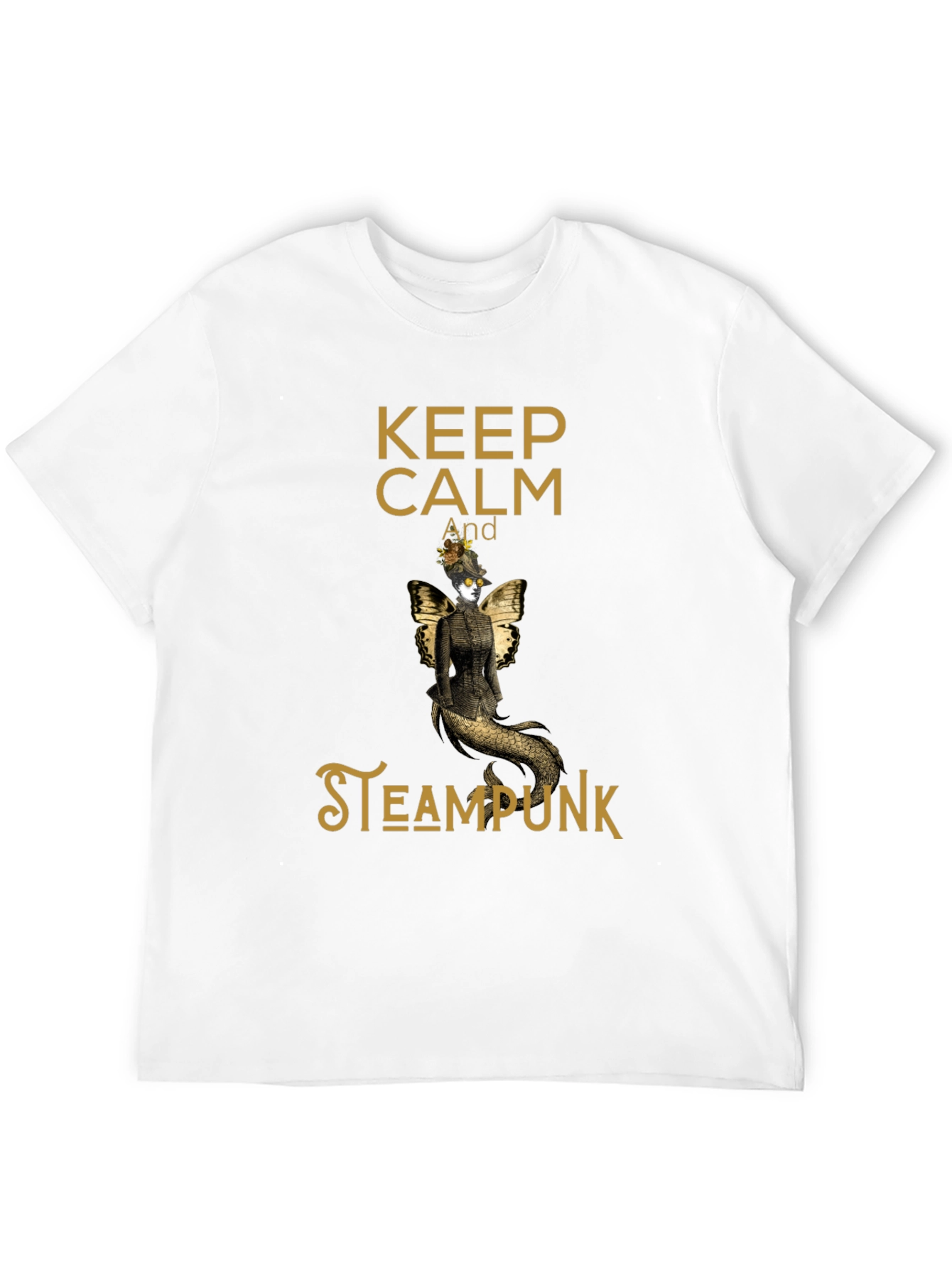 Camiseta Negra Steampunk Keep Calm
