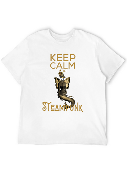 Camiseta Negra Steampunk Keep Calm