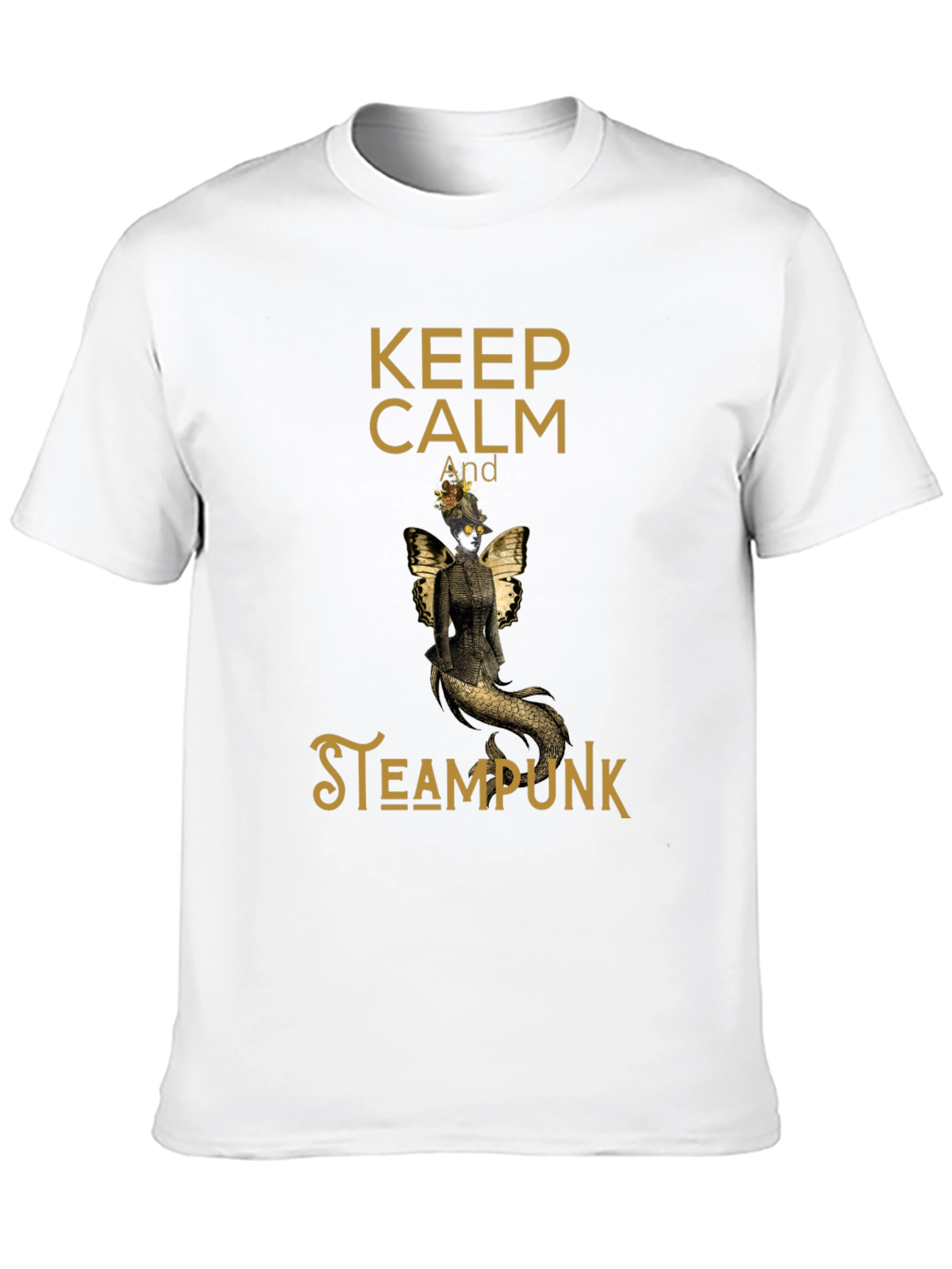 Camiseta Negra Steampunk Keep Calm
