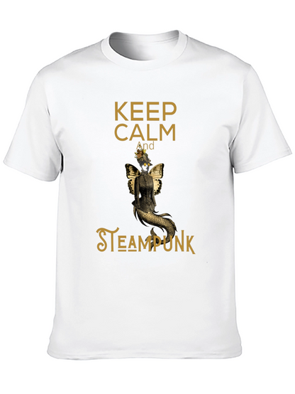 Camiseta Negra Steampunk Keep Calm