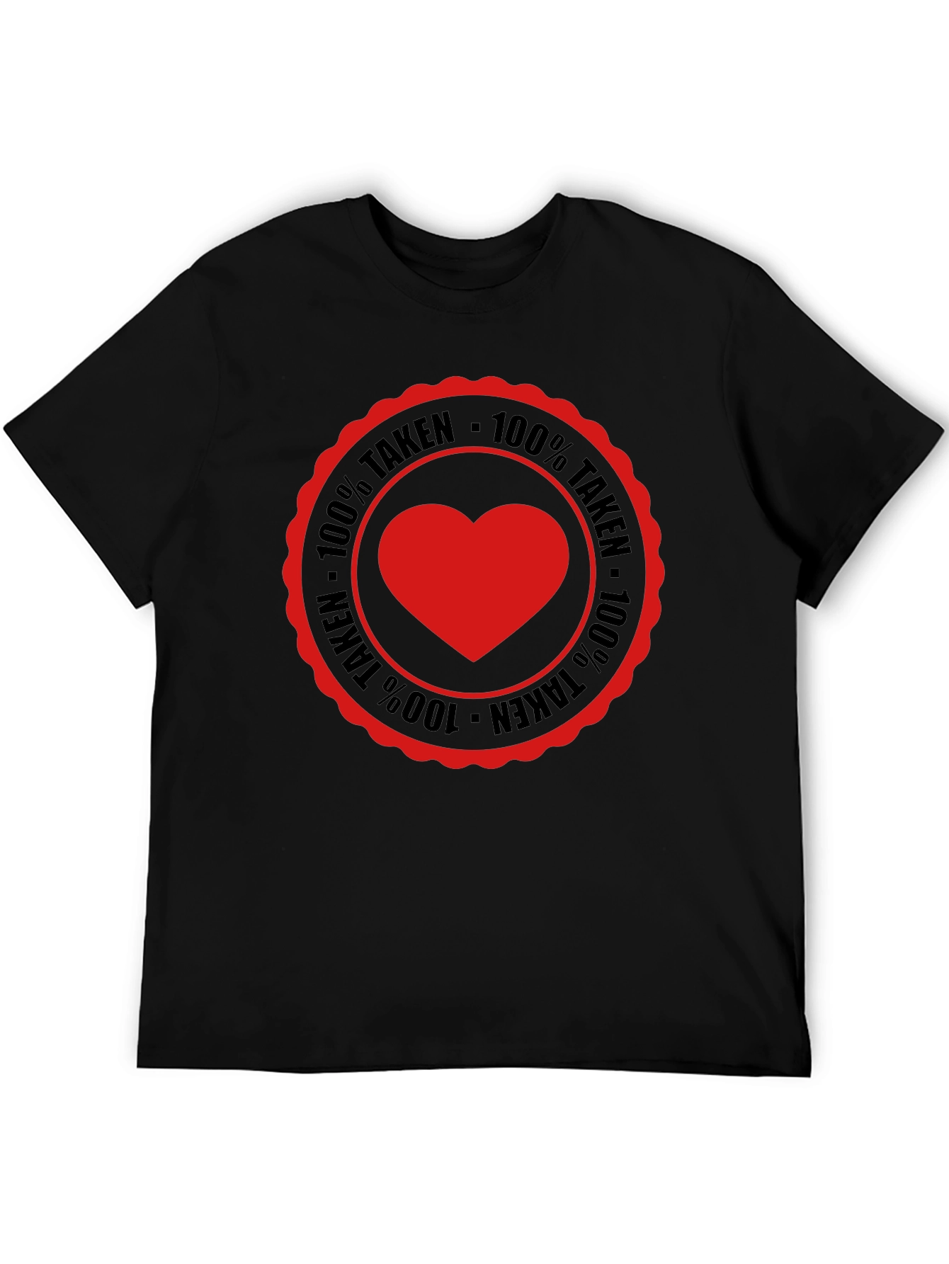 Camiseta Hombre 100% Taken Corazón