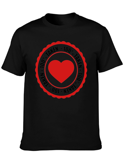 Camiseta Hombre 100% Taken Corazón