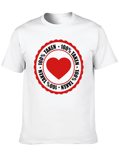 Camiseta Hombre 100% Taken Corazón