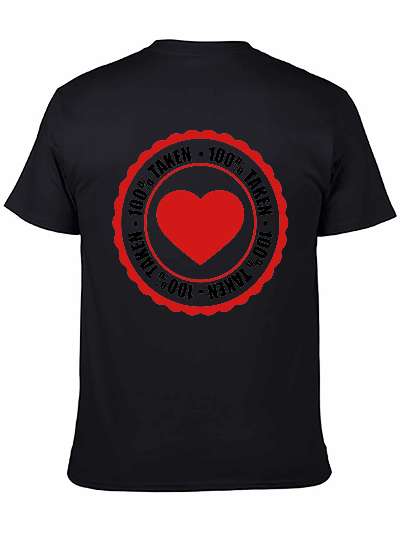 Camiseta Hombre 100% Taken Corazón
