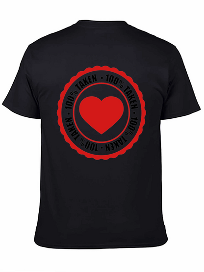Camiseta Hombre 100% Taken Corazón