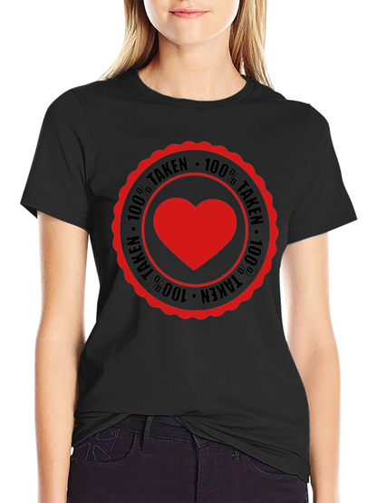 Camiseta Hombre 100% Taken Corazón