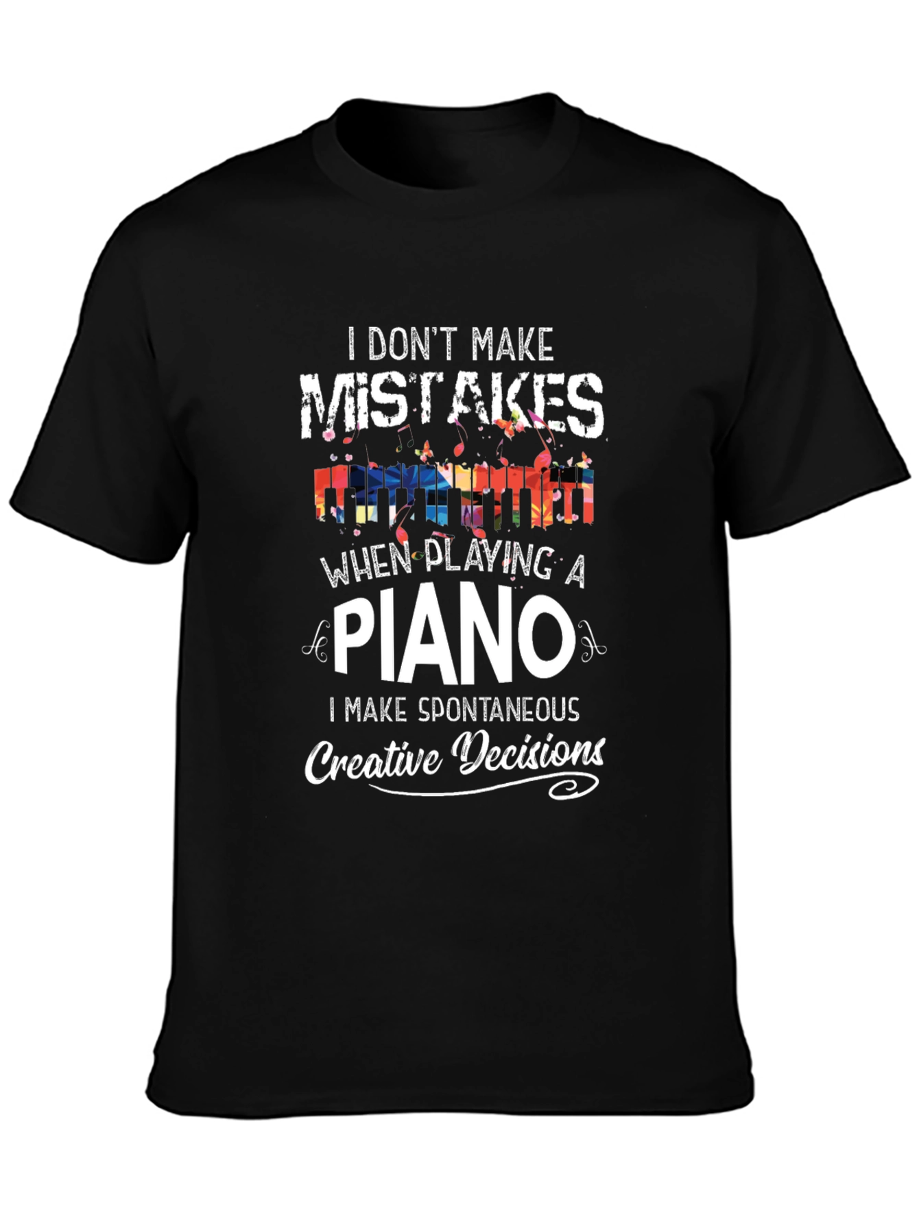 Camiseta Negra - Pianista Creativo