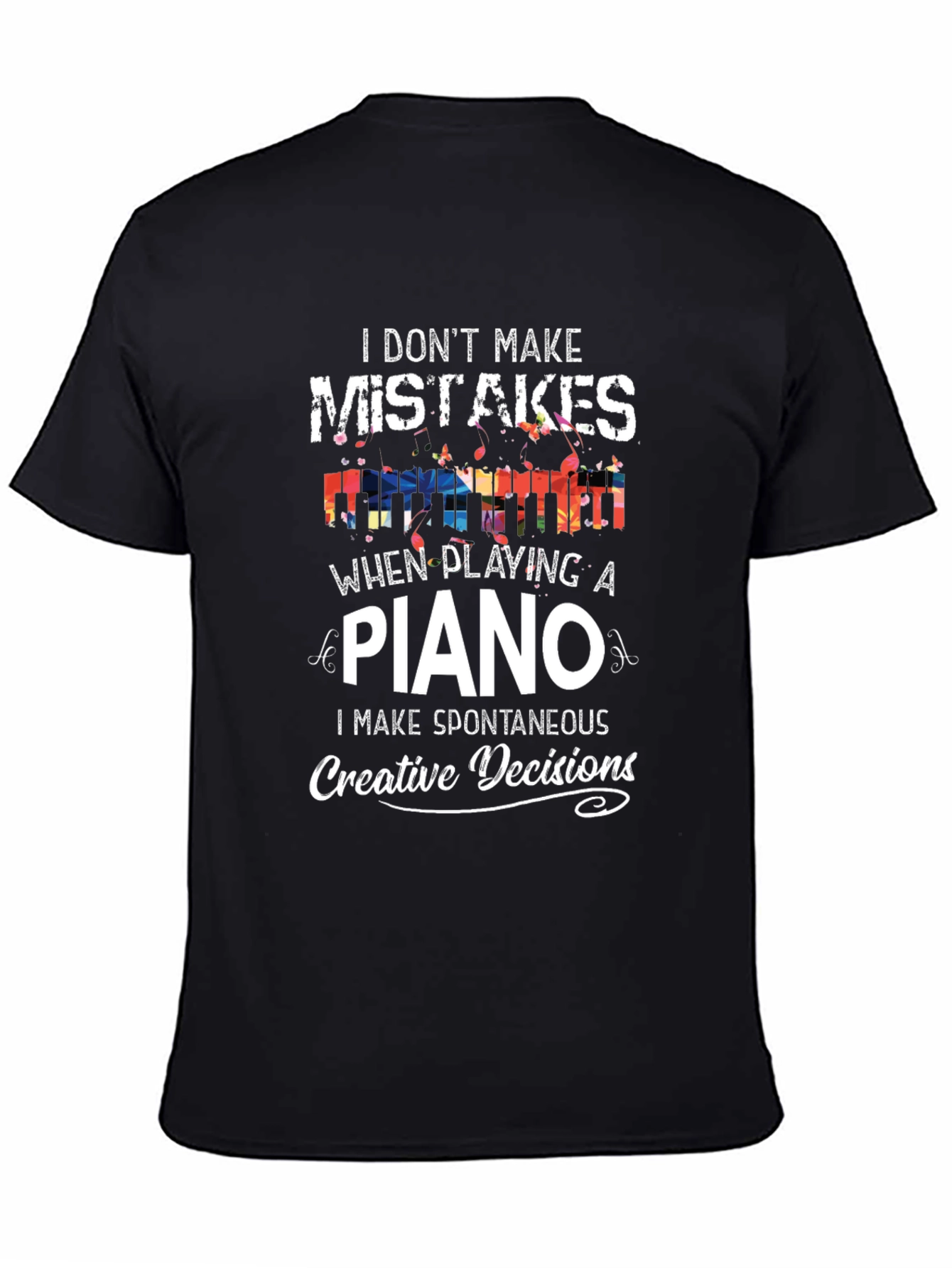 Camiseta Negra - Pianista Creativo