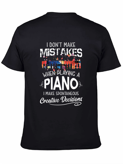 Camiseta Negra - Pianista Creativo