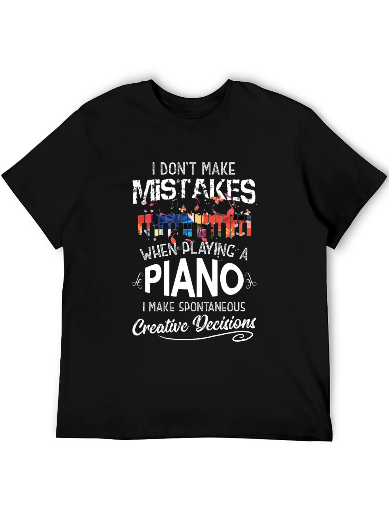 Camiseta Negra - Pianista Creativo