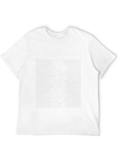 Camiseta Negra Joy Division Unknown Pleasures Algodón