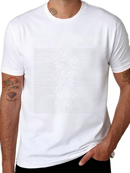Camiseta Negra Joy Division Unknown Pleasures Algodón