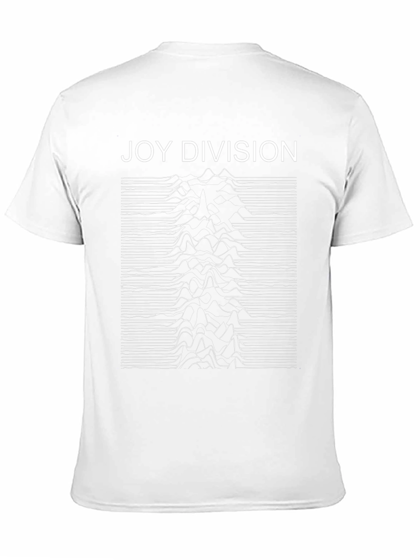 Camiseta Negra Joy Division Unknown Pleasures Algodón