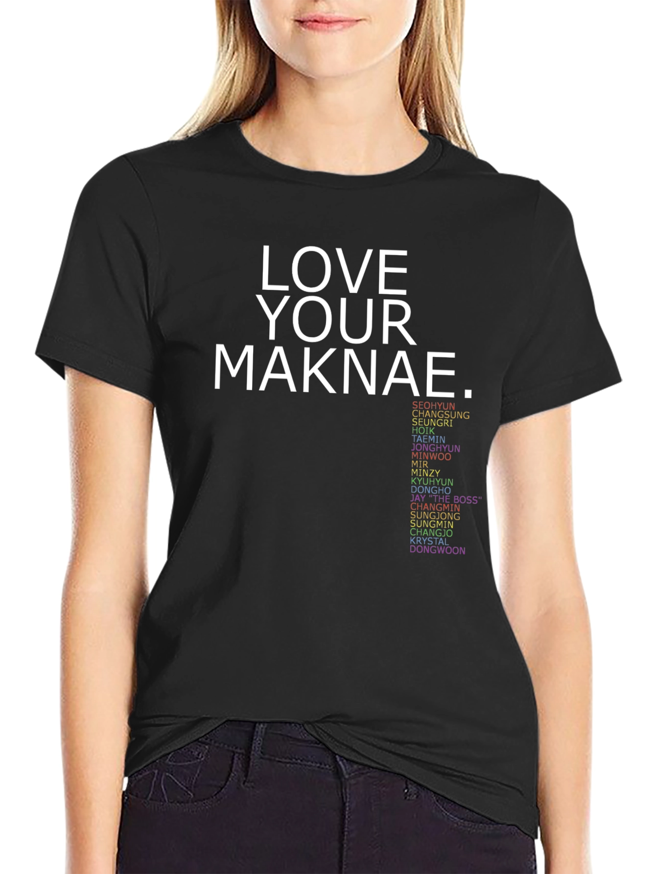 Camiseta Love Your Maknae Negra
