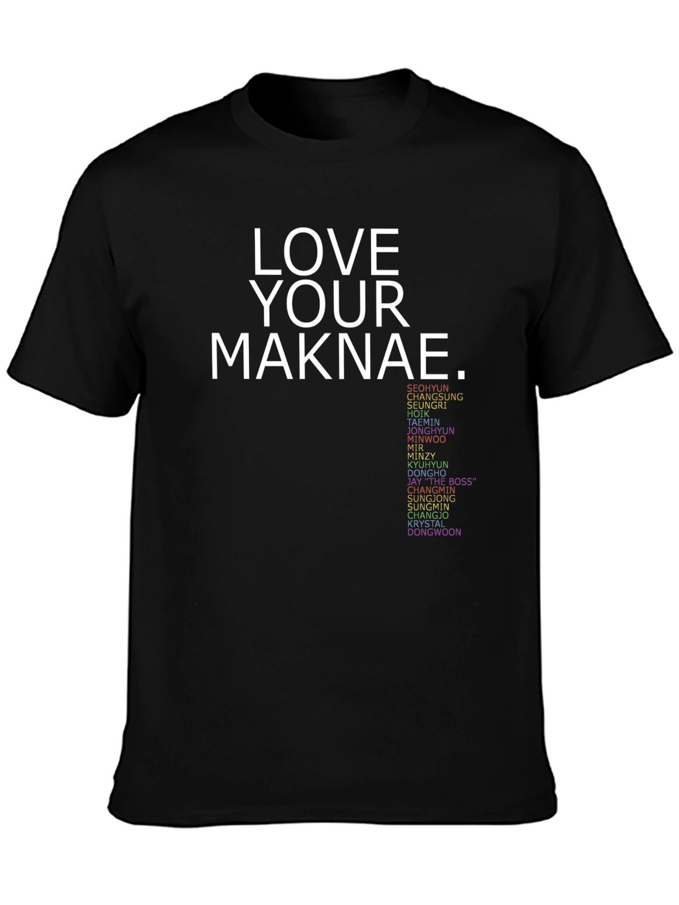 Camiseta Love Your Maknae Negra