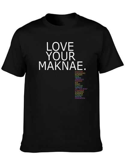Camiseta Love Your Maknae Negra