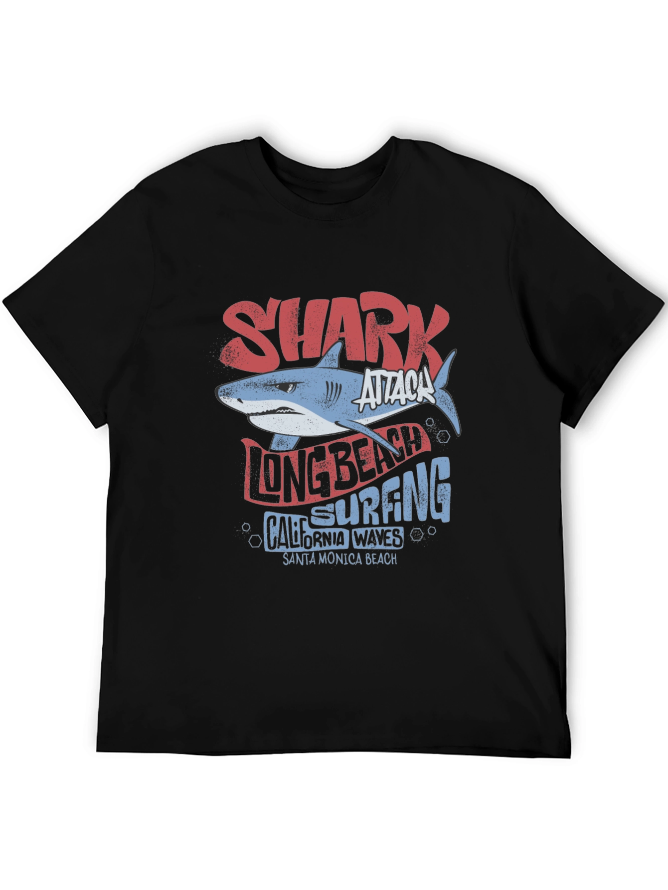 Camiseta Tiburón Ataque Long Beach Surfing