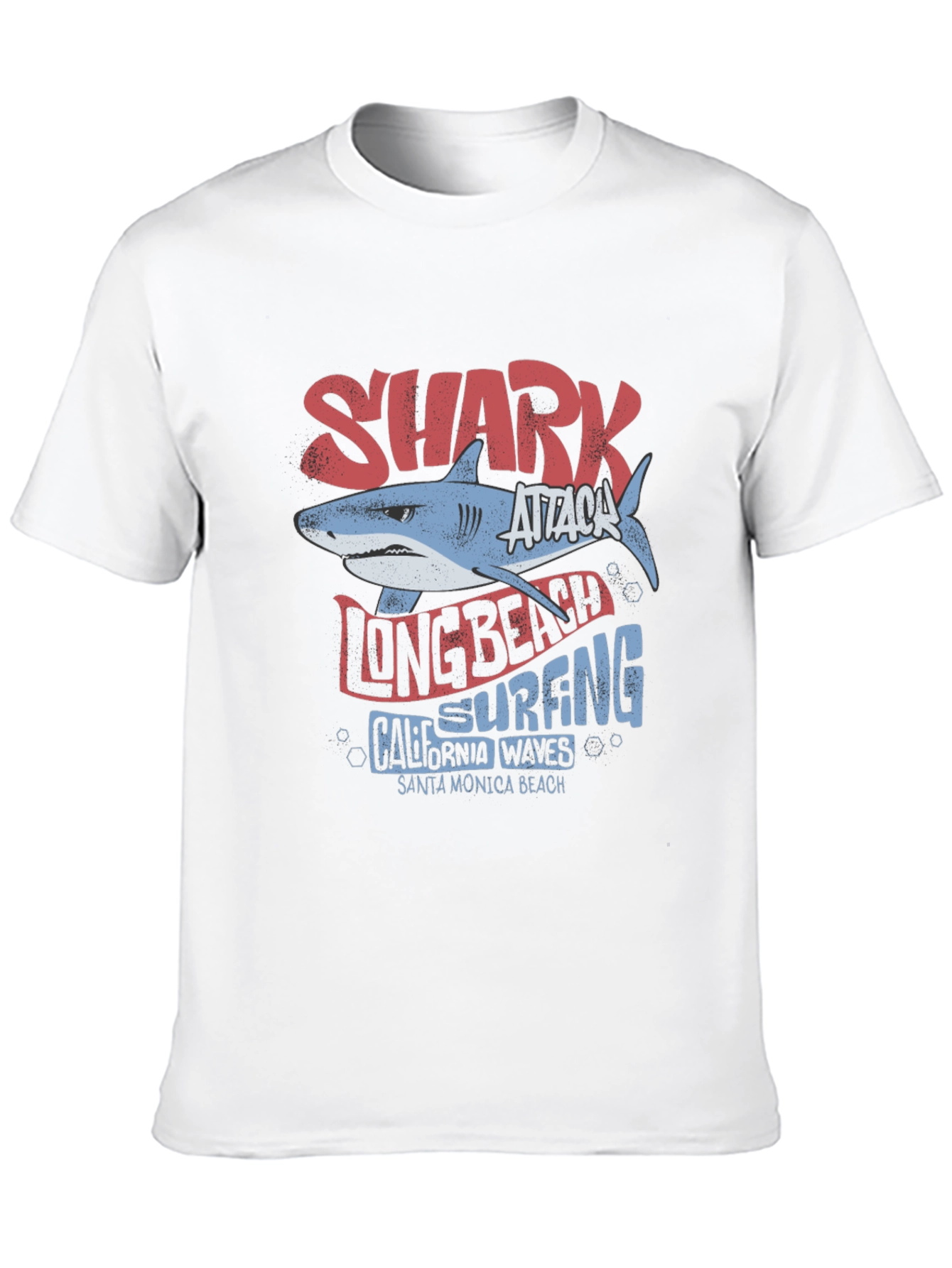Camiseta Tiburón Ataque Long Beach Surfing