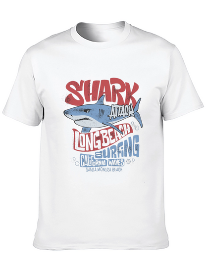 Camiseta Tiburón Ataque Long Beach Surfing