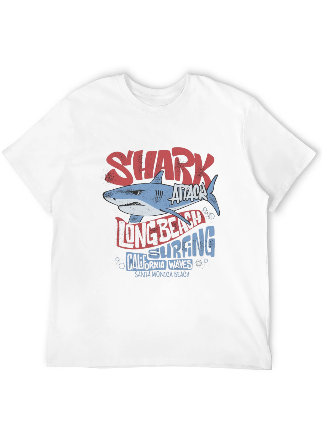 Camiseta Tiburón Ataque Long Beach Surfing