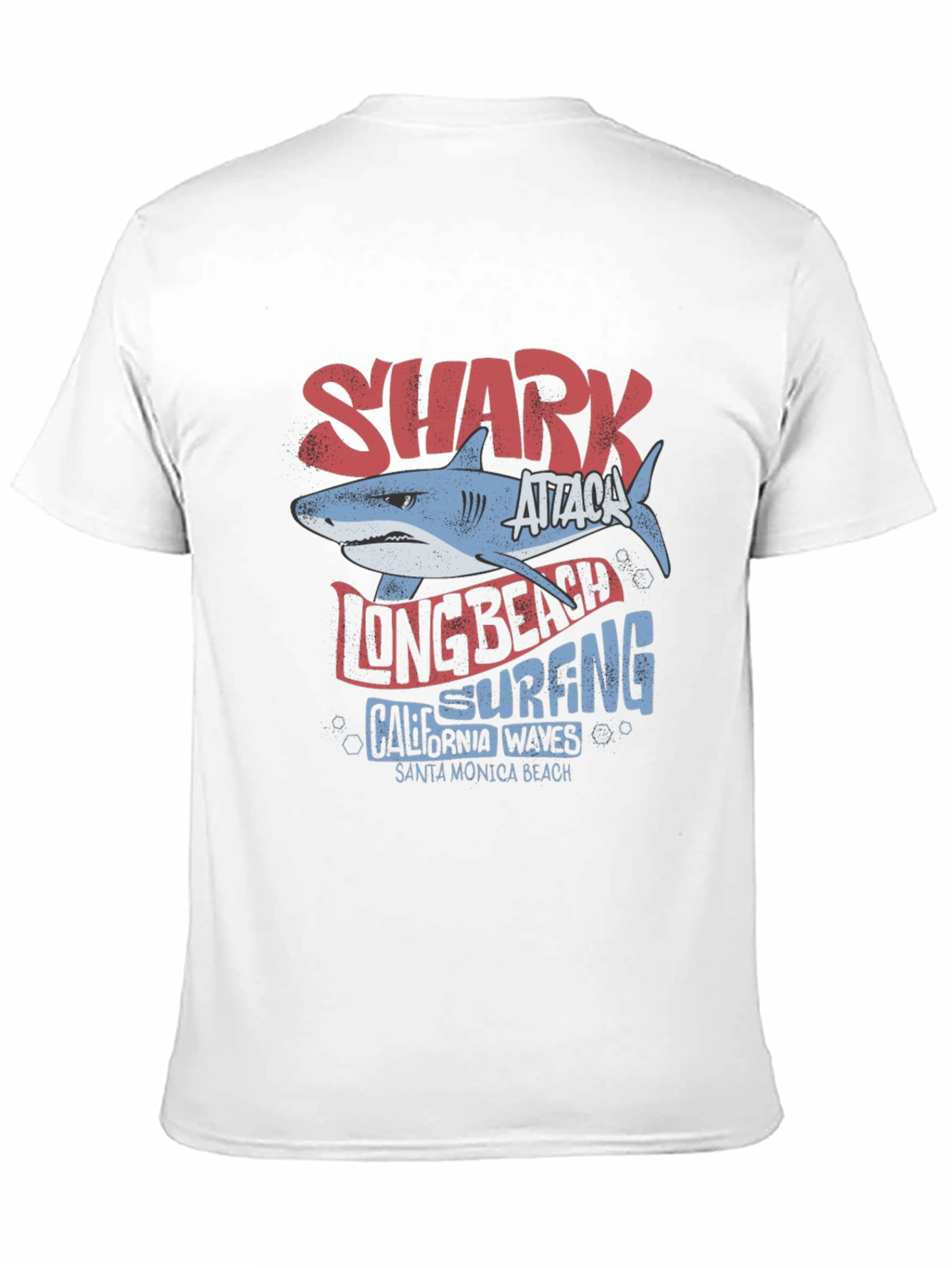 Camiseta Tiburón Ataque Long Beach Surfing