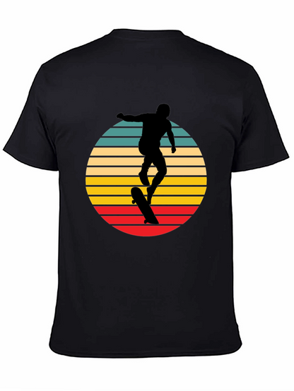 Camiseta Negra Retro Skater