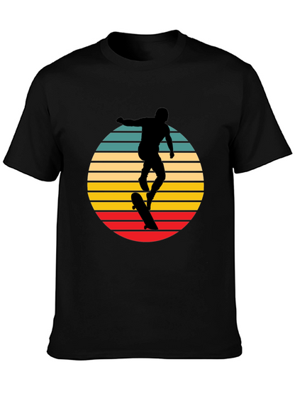 Camiseta Negra Retro Skater
