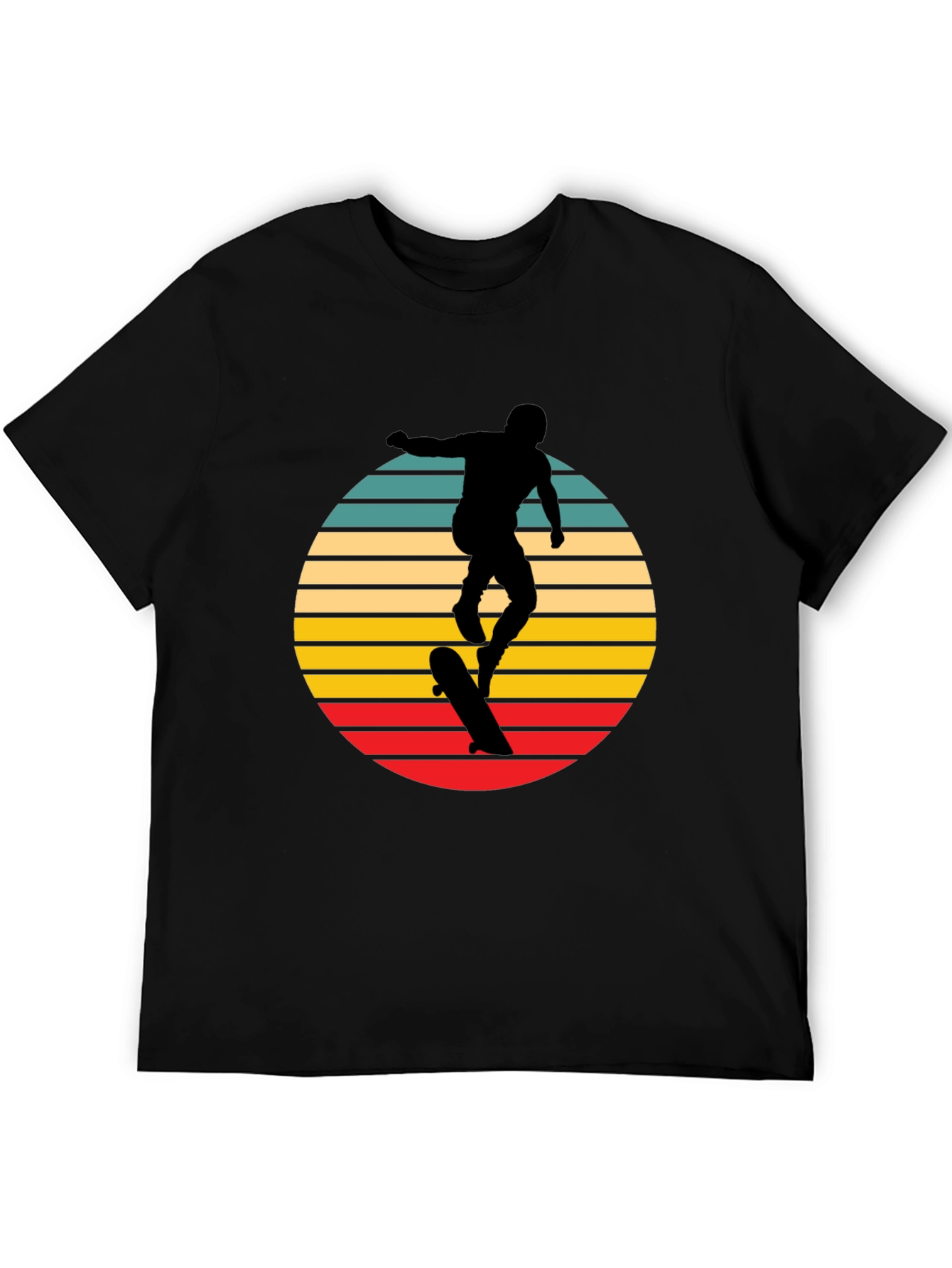 Camiseta Negra Retro Skater