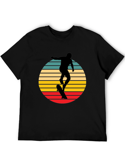 Camiseta Negra Retro Skater