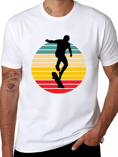 Camiseta Negra Retro Skater