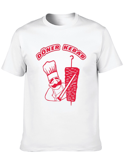 Camiseta Negra con Diseño de Doner Kebab