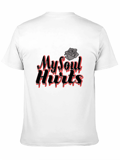 Camiseta Negra My Soul Hurts con Diseño Gótico
