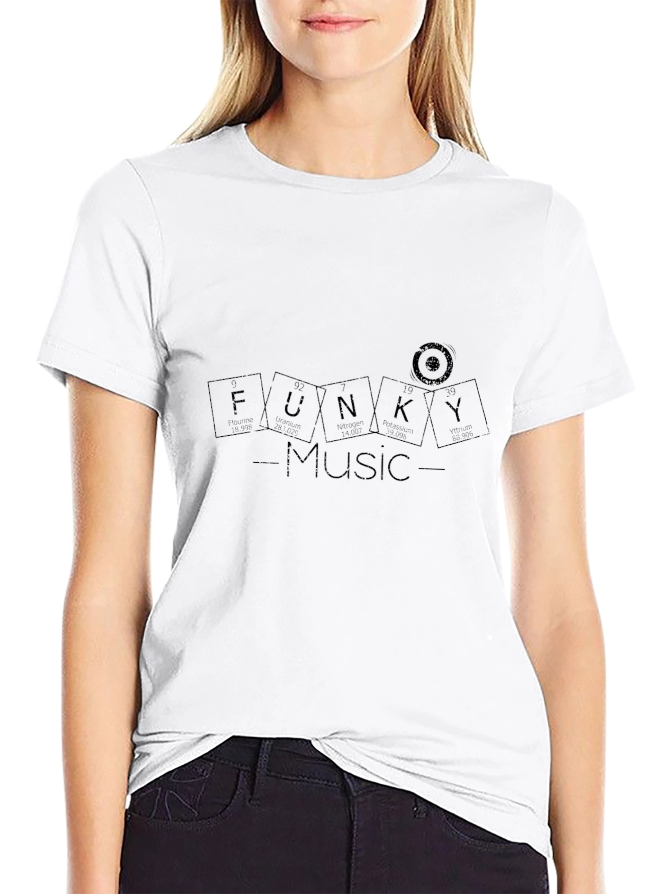 Camiseta Negra Funky Music para Hombre