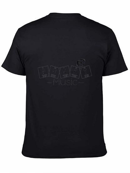 Camiseta Negra Funky Music para Hombre