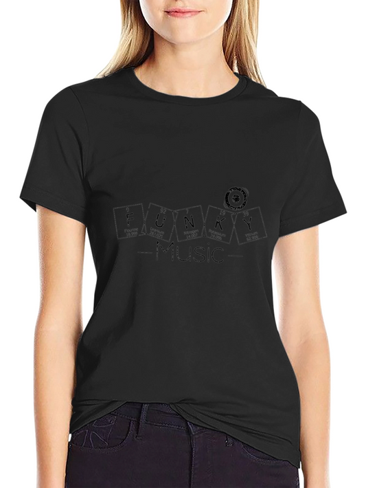 Camiseta Negra Funky Music para Hombre