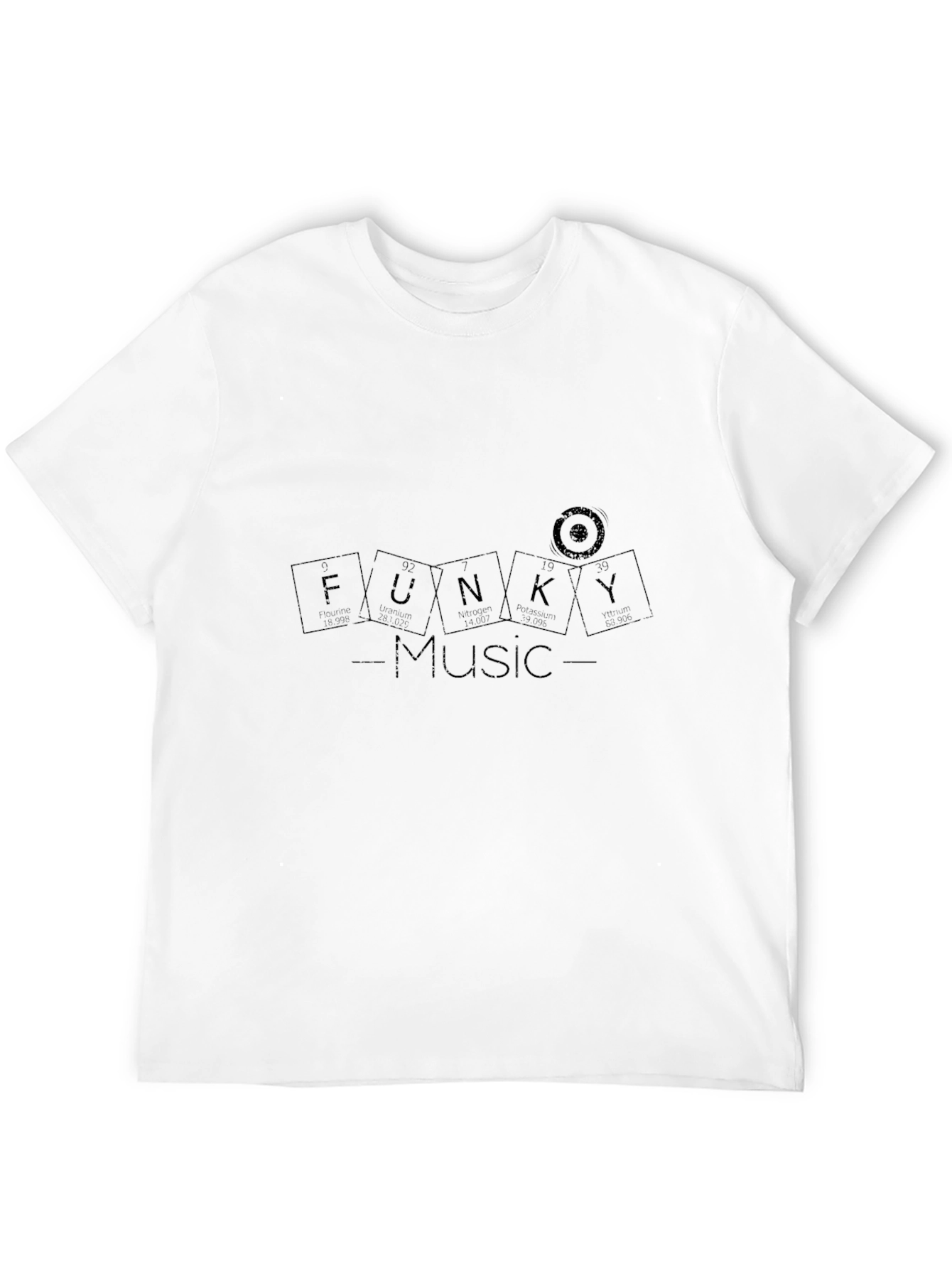 Camiseta Negra Funky Music para Hombre